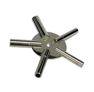 Clock Winding Tool 5-in-1 – Brass Universal Key for Antique & Vintage Clocks. - Bild 1 von 6