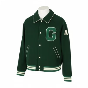 GANT Wool Varsity Herren Sakko L Waldgrün Druckknöpfe Spreiz gefüttert UVP475* - Bild 1 von 14