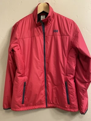 Chaqueta para mujer Helly Hansen talla mediana rosa cremallera completa Polartec Primaloft H2Flow Foto 1 de 4