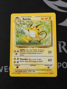 Pokémon TCG Raichu Base Set 14/102 Holo Base Set MP - Bild 1 von 3