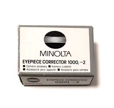 [Open BOX] Minolta -2.0 Eyepiece Corrector 1000 Diopter lens for α Series in Box - Изображение 1 из 4
