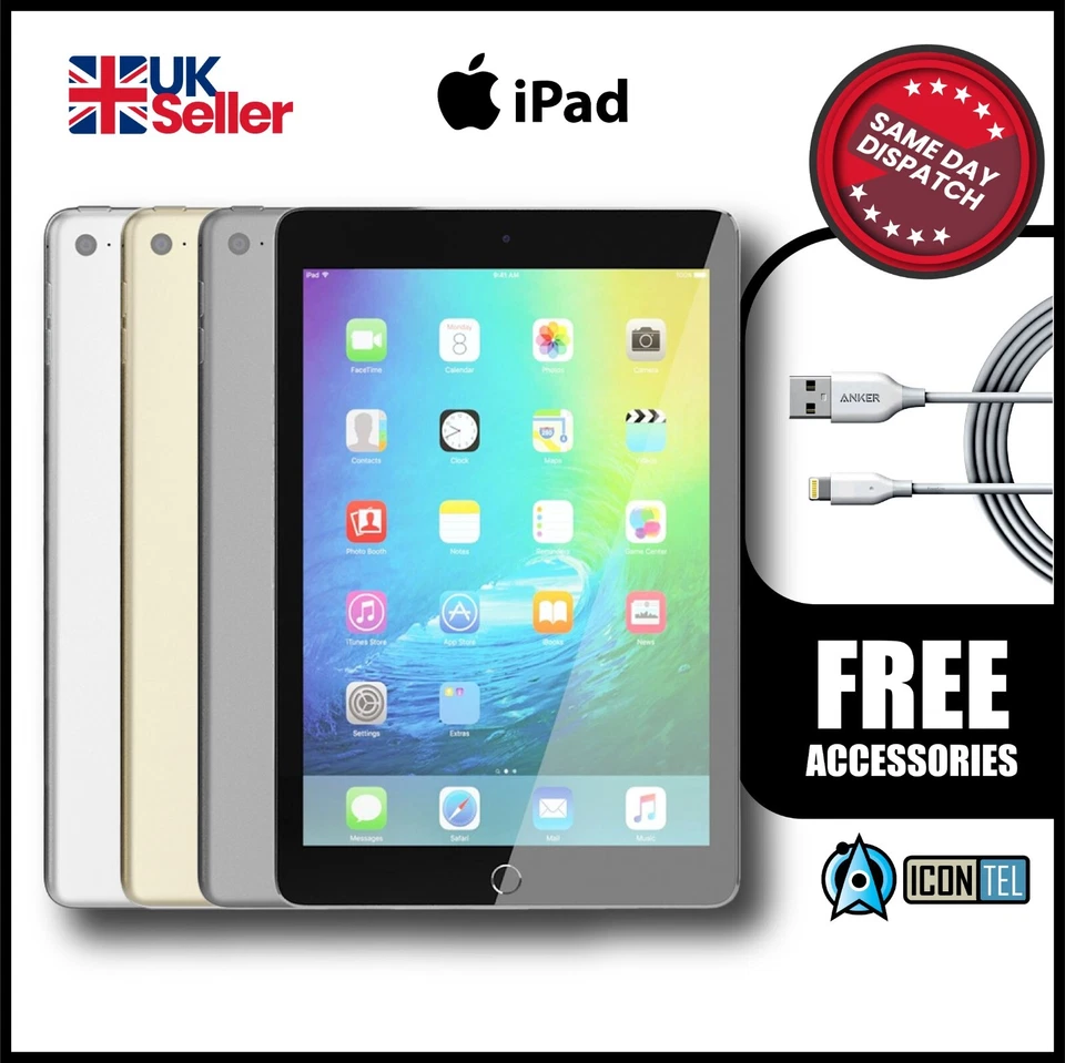 Apple iPad mini 4 2015 - Wi-Fi/Wi-Fi + 4G - Grey/Gold/Silver - 32/128/256GB A+ - Image 1 of 4