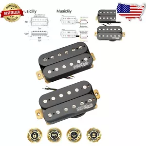 High-Performance Wilkinson Humbucker Pickup Set - Alnico V with Versatile Sound - Picture 1 of 8