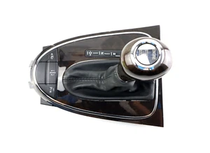 06-11 Mercedes W219 CLS500 Shifter Shift Knob Boot Cover Keyless Go WOOD CHROME - Bild 1 von 15
