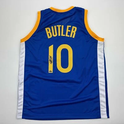 Camiseta deportiva facsímil autografiada Jimmy Butler Golden State azul reimpresión talla para hombre XL Foto 1 de 4
