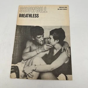 BREATHLESS - SHOWBILL - JEAN SEBERG & JEAN-PAUL BELMONDO - Feb 1960's - Picture 1 of 3