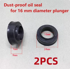 xg-2Pcs 3 Tons Horizontal Jack Hydraulic Rod Oil Seal Plunger Dustproof - Picture 1 of 3