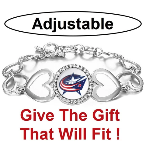 Columbus Blue Jackets Hockey Team Womens Silver Bracelet w Gift Pkg D27 Cover
