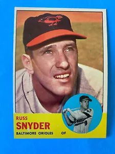 1963 Topps - High # Russ Snyder #543 - Baltimore Orioles - Bild 1 von 2