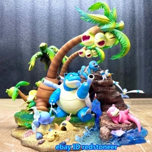 PC Casa Blastoise Familia Estatua H32cm Figura Anima Resina Modelo Versión Limitada - Imagen 1 de 7