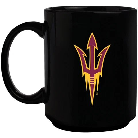 Black Arizona State Sun Devils 15oz. Primary Logo Mug Cover