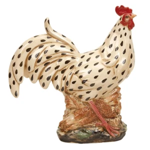 Colorful Rooster Figurine Freestanding Decorative Ceramic Chicken Statue 14 In - Picture 1 of 12
