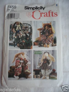Simplicity 7459 Crafts Sewing un cut Pattern Decorative floppy ear Rabbit uncut - Picture 1 of 5