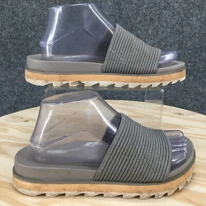 Sorel Sandal Womens 8 Roaming Easy Slides Slip On 201933106 Gray Open Toe Casual - Picture 1 of 17