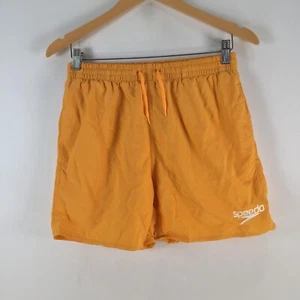 Speedo mens swim shorts trunks XS yellow stretch pockets drawstring 104965 - Picture 1 of 12