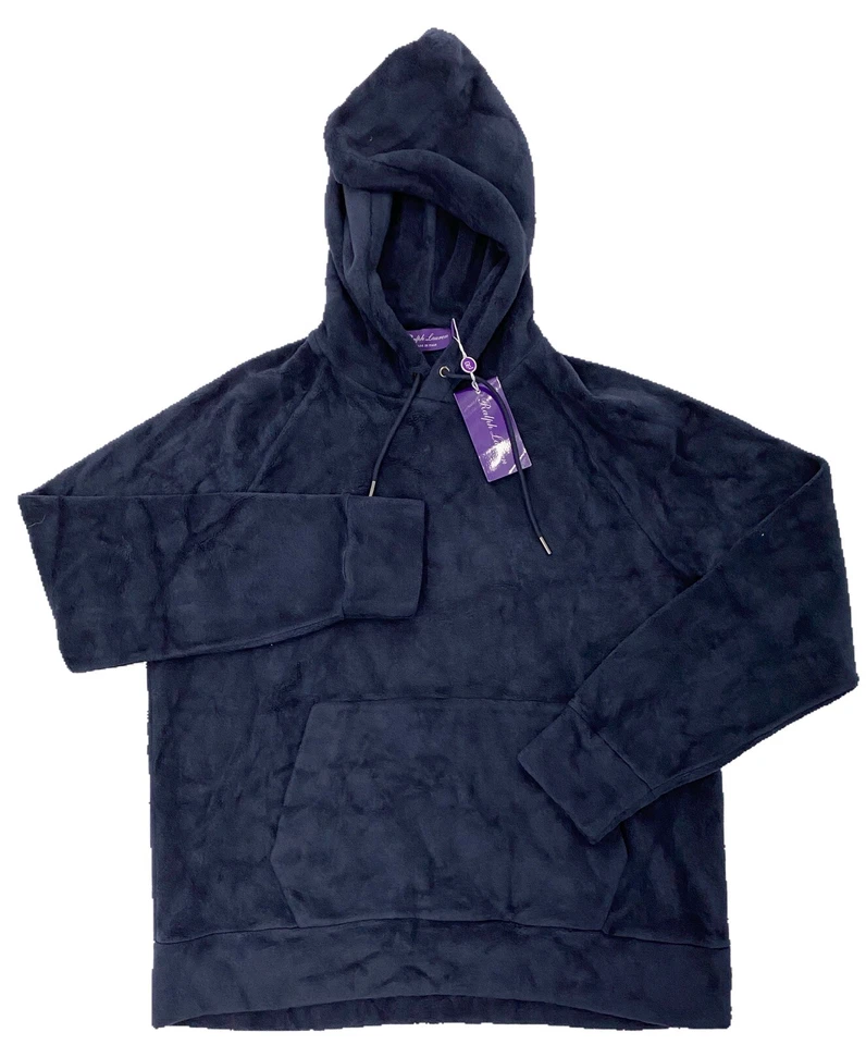 $800 Ralph Lauren Purple Label Navy Blue Hooded Sweater XXL Made in Italy - Image 1 of 4