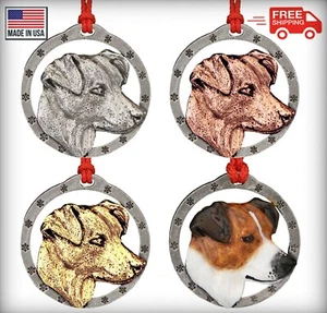 Adorno de árbol de Navidad Creative Pewter Designs Jack Russel Terrier perro, D106OR - Imagen 1 de 6