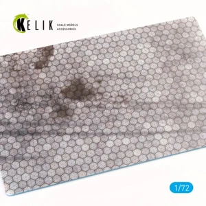 Schweizer Sechseck Beton Parkplatz Sockel - Acryl 280x180mm KeliK KS72017 1:72 - Bild 1 von 4