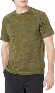 Essentials Men's Short Sleeve Performance Quick Dry Swim Gym T-Shirt Size L - Picture 1 of 4
