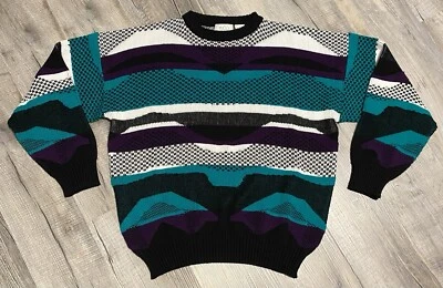 Vintage The Mens Store at Sears Funky Psychedelic Sweater Cosby Grandpa XL - Image 1 of 4
