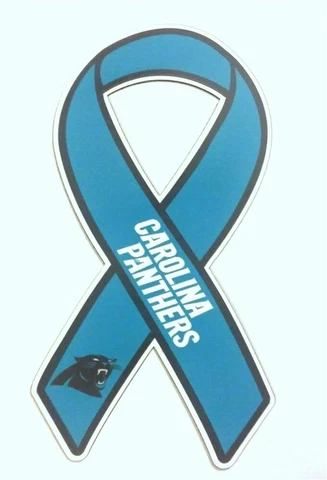 Carolina Panthers Ribbon Shaped Magnet NFL Team Football Fan Graphics for Home Cover