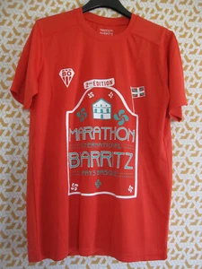 Maillot Marathon Biarritz Course Pays Basque Cross rouge Tee Shirt Homme - S - Imagen 1 de 4