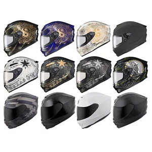 Scorpion EXO-R420 Motorcycle Helmet SNELL - CHOOSE COLOR & SIZE (CLEAR SHIELD) - Picture 1 of 92