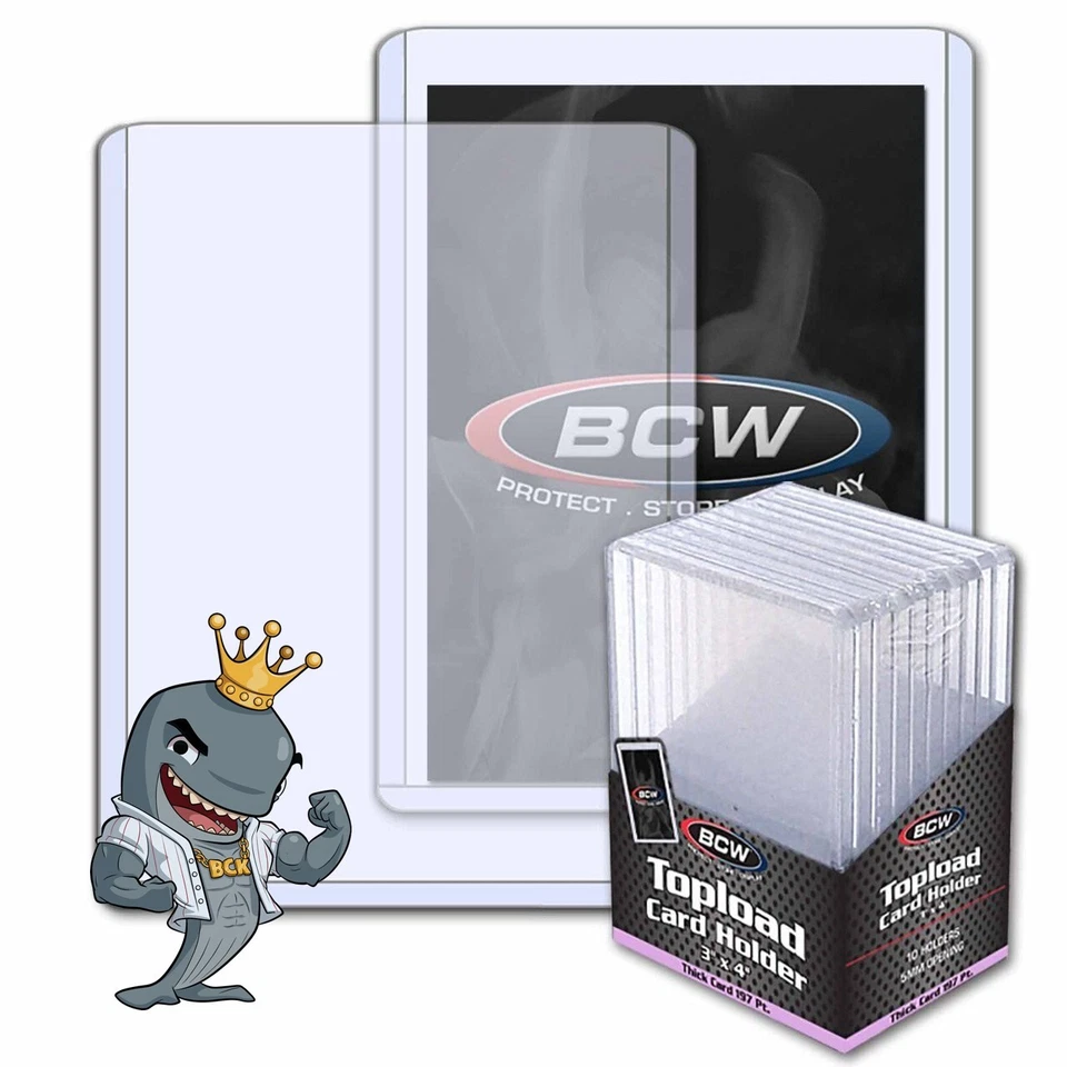 BCW 5mm Topload Card Holder (197pt) 10ct Pack FREE SHIP - Image 1 of 1