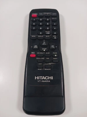 Genuine Hitachi VT-RM431A Remote Control - Tested, Works - Image 1 of 4