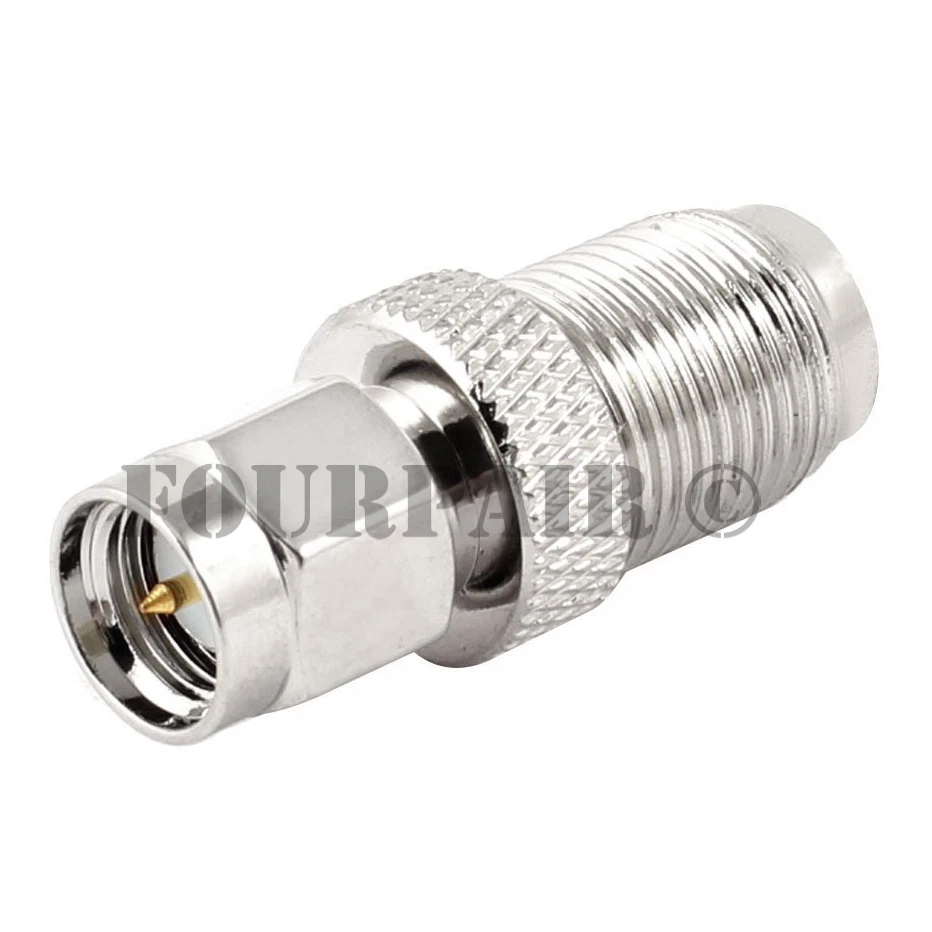SMA Male Plug to F-Type Female Jack RF Antenna Coax Adapter Converter Connector - Image 1 of 1