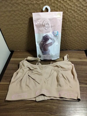 Sujetador de maternidad de enfermería lencería para pasteles espalda deportiva de lujo sin costuras talla grande desnudo Foto 1 de 4