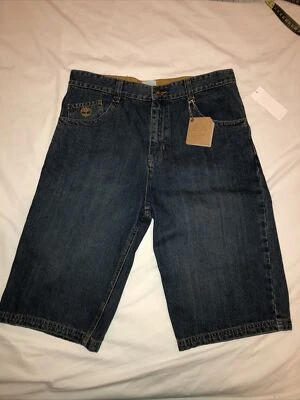 Timberland Boys Denim Shorts Size 18 NWT with hanger mark in back patch - Image 1 of 4