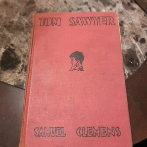 1876 Vintage Hardcover Book Tom Sawyer By Samuel Clemens Illistrated - Imagen 1 de 6
