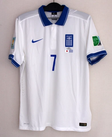 2014 GREECE Home S/S No.7 SAMARAS Player Issue 14 Brazil WorldCup vs Japan Cover