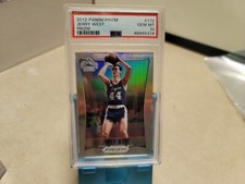 2012-13 Panini Prizm Jerry West LAKERS #172 Silver Prizm Refractor PSA 10 T7543