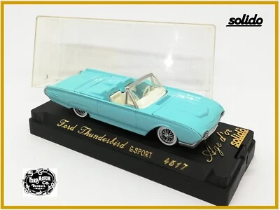 ⭐️SOLIDO Age d'Or n°4517 - FORD THUNDERBIRD G-SPORT 1961 Cabriolet bleu - 1/43⭐️ - Photo 1/4