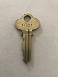 Extremely Rare Vintage Key 6N 75126 Number Zero (0) On Back - Picture 1 of 2