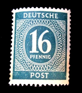 Germany Stamps Scott Mi-Nr 923 Allied Occupation Zone 16 Pfennig 1946 MNH - Picture 1 of 2