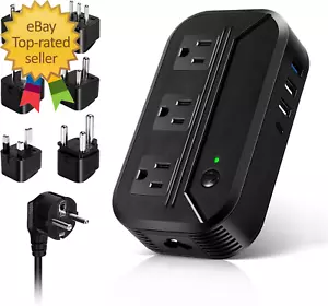 Voltage Converter 2300W Power Step down 220V to 110V Universal Travel Adapter - Picture 1 of 8