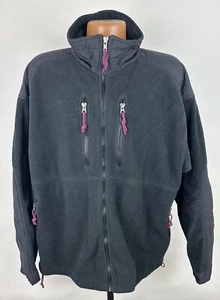 Vintage 90s EMS Fleece Jacket HERREN XXL Black Full Zip Outdoor Hiking USA Made - Bild 1 von 18