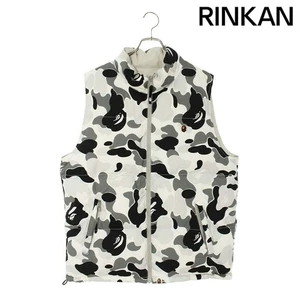 Auction Ape 001DNJ801010M Camo Down Vest Sarkamori Reversible Men's L Used 0aa97 - Picture 1 of 4
