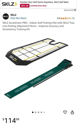 Коврик для тренировок по гольфу в помещении SKLZ Accelerator Pro 9 футов - Изображение 1 из 4