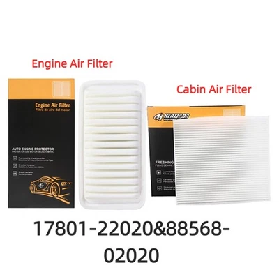 Engine and Cabin Air Filter Kit for Toyota Corolla 2002-2008 Matrix 03-08 1.8L - Image 1 of 4