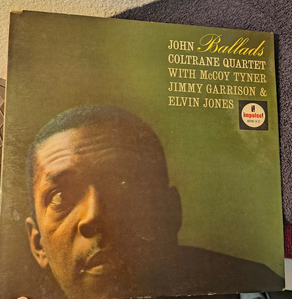JOHN COLTRANE Quartet Ballads LP IMPULSE! AS-32 RVG JAZZ McCoy Tyner Elvin Jones - Image 1 of 4