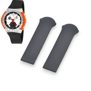 17mm Black Rubber Strap For Tissot T-Tracx T010417A - T010.417.17.031.02 - Picture 1 of 7