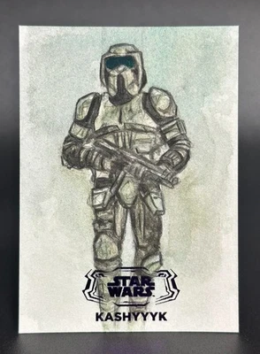 Steve Alce 1/1 Sketch Card Topps 2024 Star Wars Hyperspace Trooper - Image 1 of 4