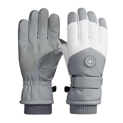 Guantes de esquí, guantes de ciclismo al aire libre de invierno para hombre y mujer, cálidos E0E9 Foto 1 de 4