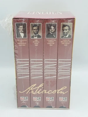 Abraham Lincoln Time Life 4 VHS Set- Making Of A President, Pivotal Year, I Want - Image 1 of 4
