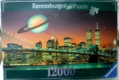 12000 Pc Ravensburg Jigsaw Puzzle NEW YORK -City That Never Sleeps 2.85M x 1.38M - Image 1 of 4