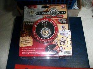 Kansas City Railroad Taschenuhr & Anhänger 26" Kette Limited Edition Neu in Verpackung - Bild 1 von 5